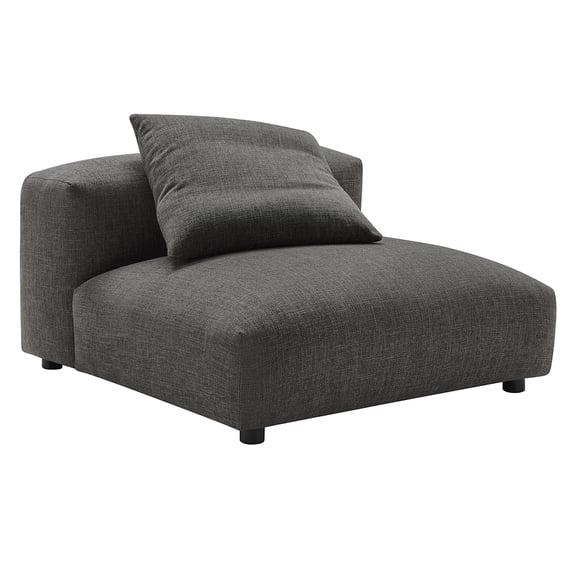 Modular Armless Chair, Dark Gray, Fabric, Living Room Lounge Cafe Lobby Hospitality Restaurant, Modern Contemporary, HB37159