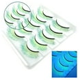 thumbnail image 5 of 5 Pairs 3D False Eyelashes Gradient Color Soft Comfortable to Wear Imitation Mink Beauty False Eye Lashes, 5 of 8