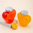 thumbnail image 2 of Raindrops Heart Shaped Juice Bottle Made of Reusable Plastic for Kitchen Use Transparent Color Lightweight and Portable 5 Pieces, 2 of 8