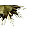 thumbnail image 2 of 25" Gold Metal Starburst Wall Clock, 2 of 5