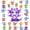 White Purple, variant on Feelyou Cute Kawaii Flying Dragon Twin Sheet Sets for Kids Boys Girls, Cartoon Wildlife Bedding, White Purple, 3 Pieces