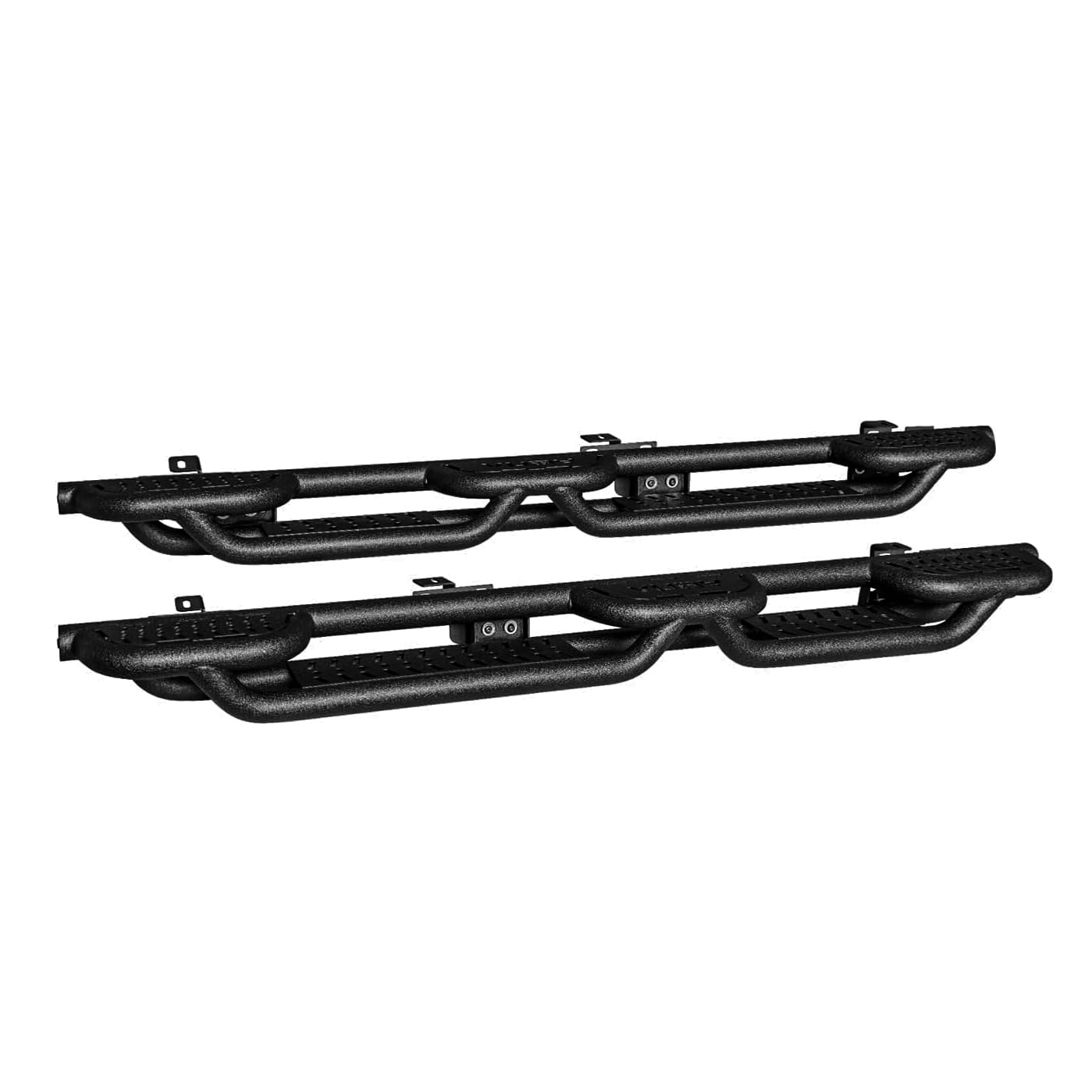Vijay Running Boards Compatible with 2007-2017 Jeep Wrangler JK 4-Door A Pair Bolt-on Side Steps Rails Steel Nerf Bars
