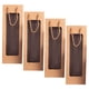 thumbnail image 3 of 4 bolsas de regalo para vino, bolsas de papel kraft con ventana para vino tinto., 3 of 6