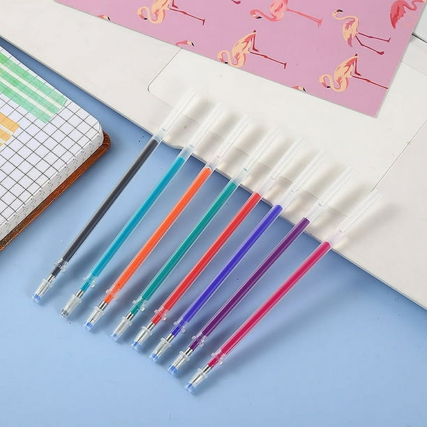 Especial para recambio de color de bolígrafo borrable, recambio de fácil borrado, recambio de gel borrable térmico de 0,5 mm, papelería