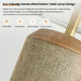 thumbnail image 5 of KAISITE Set of 2 Dimmable Table Lamp with Beige Fabric Shade, Farmhouse Pull-Chain Switch  Desks Grey Lamps, A19 LED Bulbs, 5 of 8