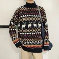 thumbnail image 4 of Suéter de Navidad japonés para hombre y mujer, Jersey de punto de ciervo de dibujos animados, jerséis informales de estilo inglés, novedad de invierno, 4 of 4