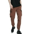 thumbnail image 2 of NIEWTR Men's Casual Cargo Pants Cotton Drawstring Athletic Jogger Sweatpants Fall Winter Pants (Brick Red,32), 2 of 8