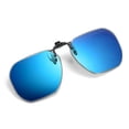 thumbnail image 5 of Clip On Sunglasse Flip Up Glasses Polarized Photochromic Sunglasses Large Square Lens Anti Glare UV400 Goggles Night Vision Yellow Driving Eyepiece, 5 of 9