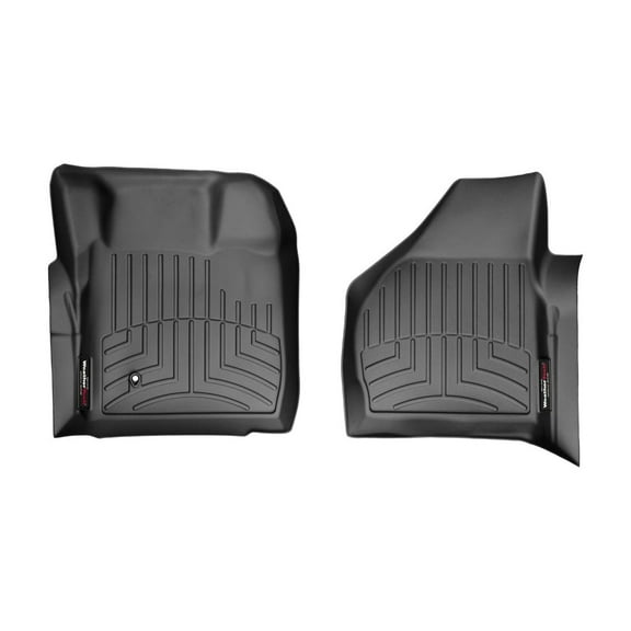 WeatherTech Custom Fit FloorLiners compatible with 2008-2010 Ford Super Duty - 1st Row (Driver & Passenger), Black