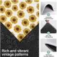 thumbnail image 3 of White Small Sunflower Pattern Kitchen Rugs Sets Of 3,Kitchen Runner Rugs Non Skid Washable,Decorative Kitchen Floor Mats for Kitchen,Sink,Laundry,17"x30"+ 17"x47" + 17"x59", 3 of 6