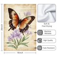 thumbnail image 3 of 2 Pcs Funny Kitchen Towels,Vintage Butterfly and Flower Microfiber Dish Towels,Kitchen Tea Towels,Kitchen Towel Set (18" X 26"), 3 of 3