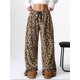 thumbnail image 3 of Pantalones de pijama de forro polar for mujer, pantalones mullidos de felpa for otoño e invierno, pijamas cálidos y acogedores, lindos pantalones de franela, 3 of 7