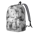 thumbnail image 2 of Highland Cow and Hummingbird Print Backpack for School, Cute School Bag with Adjustable Shoulder Straps and Padded Back, 15.7"x11.8"x5.5", 2 of 5