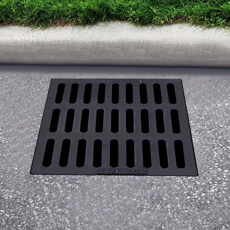 Oukaning Black Cast Iron Drain Outdoor Cover Walmart.com