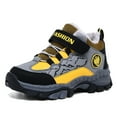 thumbnail image 2 of Lixiuxyad Children Shoes Boys Leather Snow Boots Winter And Thickened New Non And Warm Big Kid Little Kid Hiking Shoes on Shoes Sizes 2(Big Kid 10-10.5 Years), 2 of 7