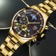 thumbnail image 4 of Reloj de moda para hombre, reloj con calendario, reloj dorado para hombre, reloj de cuarzo para negocios, reloj para estudiantes, 4 of 5