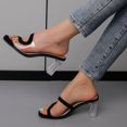 thumbnail image 3 of Vedolay Womens Wedge Sandals Womens Flat Sandals Braided Fashion Open Toe Woven Slip On Slides Casual Beach Sandals,Black 8, 3 of 5
