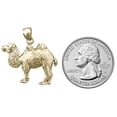 thumbnail image 3 of 14K Gold Bactrian Camel Pendant, 3 of 5