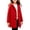 Red, variant on GiLiling Kids Toddler Boys and Girls Single Breasted Pea Coat Wool Blend Trench Coat Long Sleeve Mid Length Hooded Overcoat (Blue, 3-4 Years)