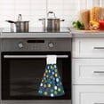 thumbnail image 5 of Haosy 2 Pack Kitchen Wash Cloths with Hanging Loops Absorbent Absorbent Quick Drying Hand Towels, Random Color Dots, 5 of 7