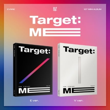Evnne - Target: Me - Random Cover - incl. 88pg Photobook, Postcard, ID Photo, Sticker, Message Card Folding Poster - Music & Performance - CD