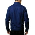 thumbnail image 5 of Men's Outerwear Jacket Casual Daily Wear Windproof Warm Button Top Jacket for Winter Outdoor Activities Holiday,Navy,XL, 5 of 5
