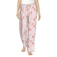 thumbnail image 2 of Lsque Rabbit And Peach Print Women's Pajama Pants, Lounge Pant - Comfortable Home Wear,Elastic Waistband, Stylish Design-Small, 2 of 9