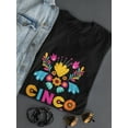 thumbnail image 3 of Cinco De Mayo Floral Lettering T-Shirt Women -Image by Shutterstock, Female XX-Large, 3 of 4