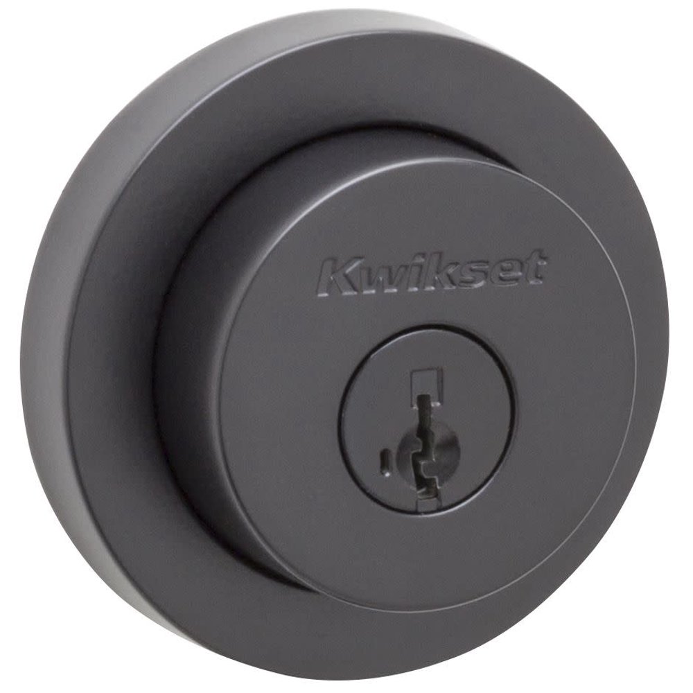 Kwikset 158RdtS Milan Single Cylinder Deadbolt Grey