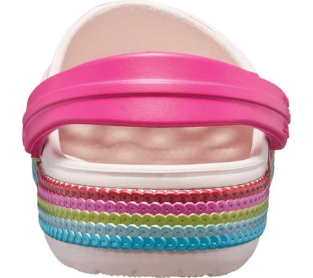 Crocs Girls Crocband Sequin Band Clog Sandals