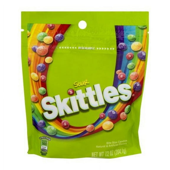 SKITTLES Sour Candy Grab N Go Bag (Pack of 12)