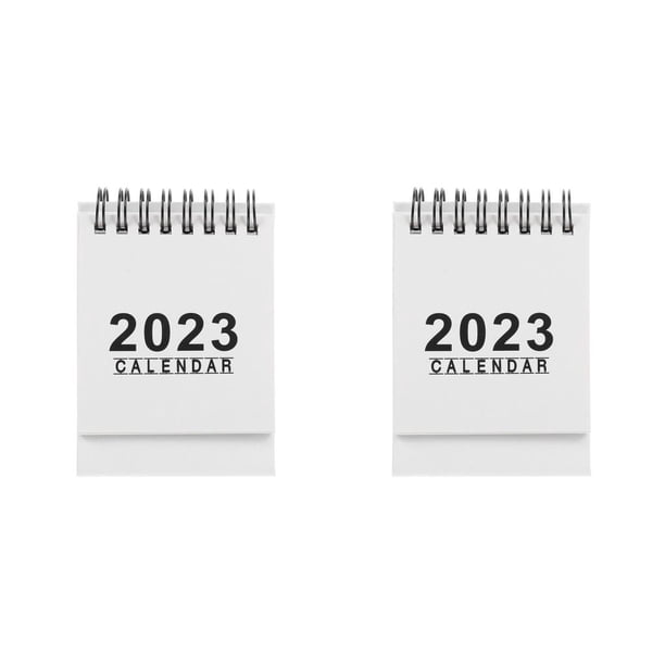 Moyic 2022-2023 Calendario de septiembre a diciembre Sala de estar Dormitorio Calendario mensual Bloc de mensajes Adorno para el hogar Blanco Blanco 2Conjunto