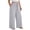 Gray -AH11, variant on Dwellite Women's Plus Size Wide Leg Pants High Waist Loose Casual Palazzo Trousers with Pockets Spring Gray 4XL