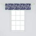 thumbnail image 2 of Ambesonne Botanical Window Valance, Flowers and Dandelions, 54" X 12", Indigo and White, 2 of 3