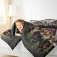 thumbnail image 4 of jejeloiu Highland Cow Cattle Full Size Comforter Sets,Farm Animal Cattle Bedding Comforter Set,Vintage Barn Door Bedding Sets For Adults,Breathable Home Decor Reversible,3pcs, 4 of 8