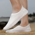 thumbnail image 6 of Miluxas Womens and Mens Water Shoes Breathable Quick Dry Soft Barefoot Aqua Socks for Hiking Swim Beach Surf Yoga Sport White 10(46), 6 of 9