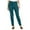 Green, variant on ClodeEU Women's Pull on Dress Pants,Stretch Elastic Waist Slim Fit Pant ,Comfort Casual Work Pants Green,Womens Plus S