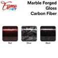 thumbnail image 6 of PET Marble Forged Carbon Fiber Textured Gloss Silver Vinyl Wrap Auto Car Sticker Decal Film Sheet Bubble Free Air Release Technology with Tool Kit, 6 of 8