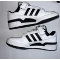 thumbnail image 1 of Adi - das Originals Men's Forum Low White Black Sneakers Size 10 Style #FY7757 USED, 1 of 6