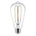 thumbnail image 2 of Better Homes & Gardens ST19 LED Vintage Bulb 4W (40W Equivalent) Soft White E26 Dimmable 2-Pack, 2 of 9