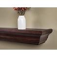thumbnail image 2 of Mantels Direct Colton 60-Inch Fireplace Mantel Shelf, Chocolate, 2 of 5