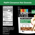 thumbnail image 4 of KIND Zero Added Sugar Granola, Variety Pack, Apple Cinnamon Nut & Caramel Mocha Nut, Healthy Snacks, Gluten Free, 2 Count, 4 of 6
