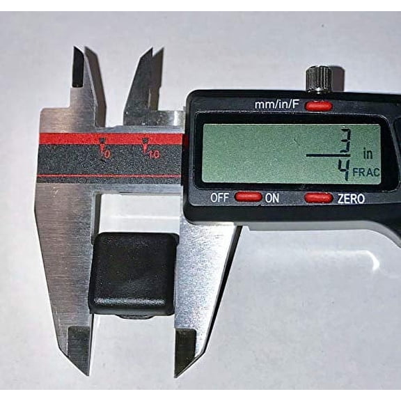 10 Pack: (0.75" (3/4"), 10-14 G) Square ID (Inside Diameter 0.482– .584”) Black Plastic Plug, Tubing End Cap, Furniture Chair Glide Inserts | Fencing Post End Inserts | by SBD