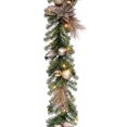 thumbnail image 1 of 9' x 12" Decorative Collection Metallic Garland with 35 Clear Lights, 1 of 3