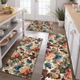 thumbnail image 2 of Pioneer Flower Floral Print Pattern Kitchen Rugs Sets Of 3,Kitchen Runner Rugs Non Skid Washable,Decorative Kitchen Floor Mats for Kitchen,Sink,Laundry,17"x30"+ 17"x47" + 17"x59", 2 of 6