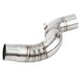 thumbnail image 2 of Motorcycle Exhaust Mid pipe Middle Pipe Link Connect Adapter for Kawasaki Ninja ZX-6R 2005-2008, 2 of 5