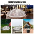 thumbnail image 6 of VEVOR 20" Round Firepit Spark Screen Cover Lid Stainless Steel Wood Burning, 6 of 9