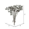 thumbnail image 6 of Vickerman Natural Botanicals 11" x 4" Bellgum Branch, 5-7 Bells, Ivory Frosted, 10 stems per unit, 6 of 7