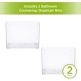 thumbnail image 3 of Kenney Storage Made Simple Drawer Organizer Bin, 2 Pack, Clear, 3 of 6