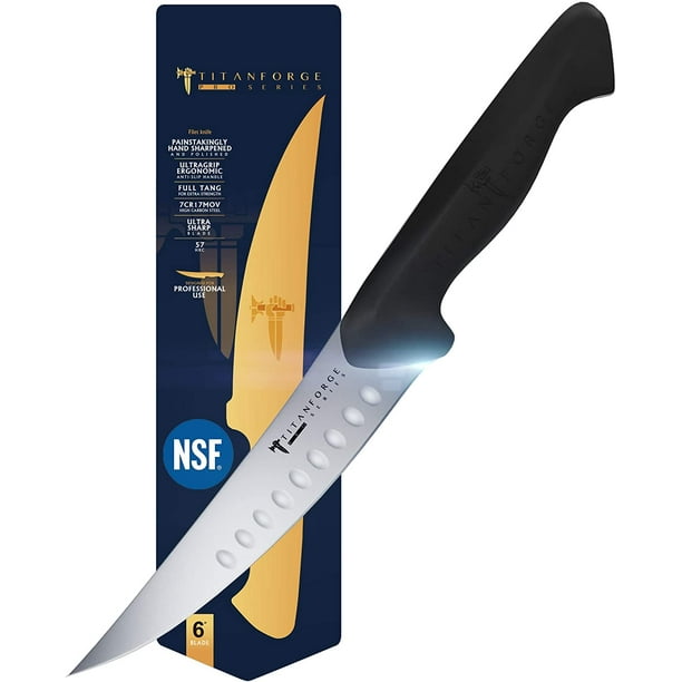 TITAN Fillet Knife 6" Pro Series Knives 7CR17MOV High